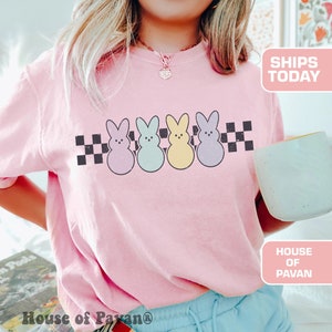 Easter Peeps T-shirt, Hello Spring Tshirt,  Funny Kids Easter Tee, Cute Bunny Tee, My Peeps Shirt, Easter Bunny Shirt, Comfort Colors®, Boho