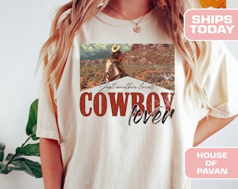 Amante del vaquero, Camiseta gráfica occidental, Música country, Vintage, Country, Rodeo, Camisetas de mujer, Vaquera, De gran tamaño, Rodeo Vibes, Comfort Colors®