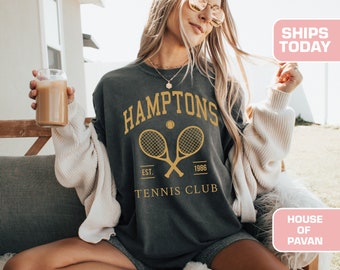 Tennis Shirt, Outfit Women, Club Shirt, Vintage Graphic Tees, Retro, Bridal, Comfort Colors®, Vintage, Oversized, For Women, Plus, Tshirts