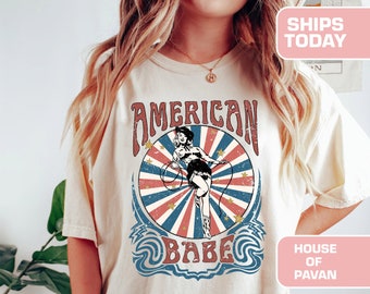 Rood Wit en Blauw, Amerika Tee, Fourth of July Shirt T-shirt, USA shirt, Zomer BBQ t-shirt, Comfort Colors® Dames 4 juli, 1776 Tee
