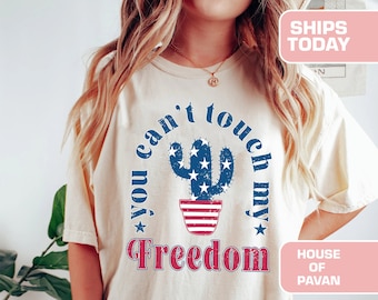 Rood Wit en Blauw, Amerika Tee, Fourth of July Shirt T-shirt, USA shirt, Zomer BBQ t-shirt, Comfort Colors® Dames 4 juli, 1776 Tee