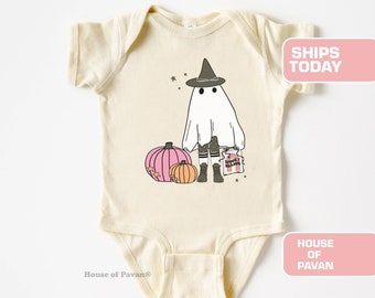 Retro Geist Halloween Onesie®, Lustiger Baby Bodysuit