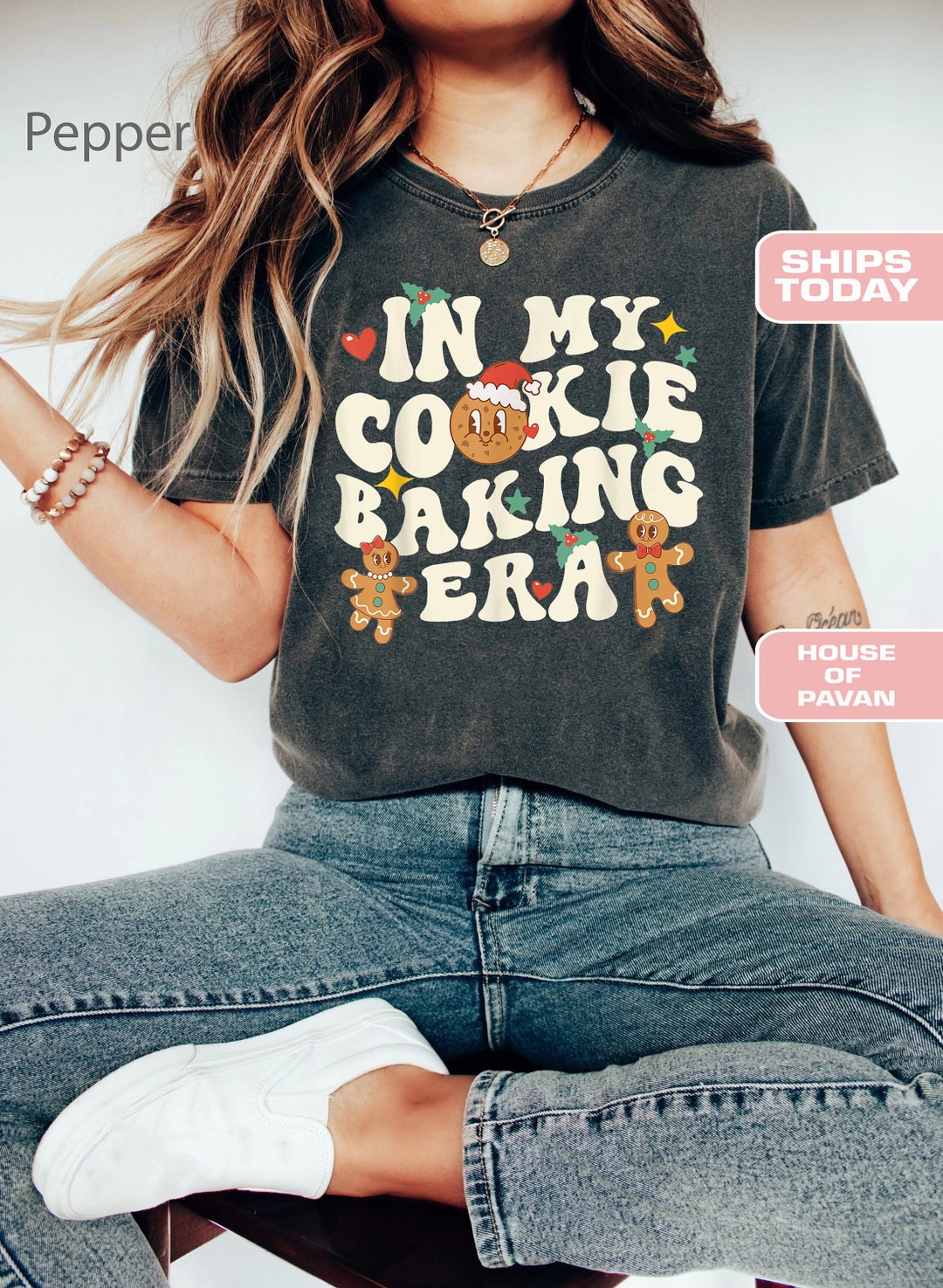 Cookie Baking Tshirt Baking Lover Christmas Tshirt Retro Etsy
