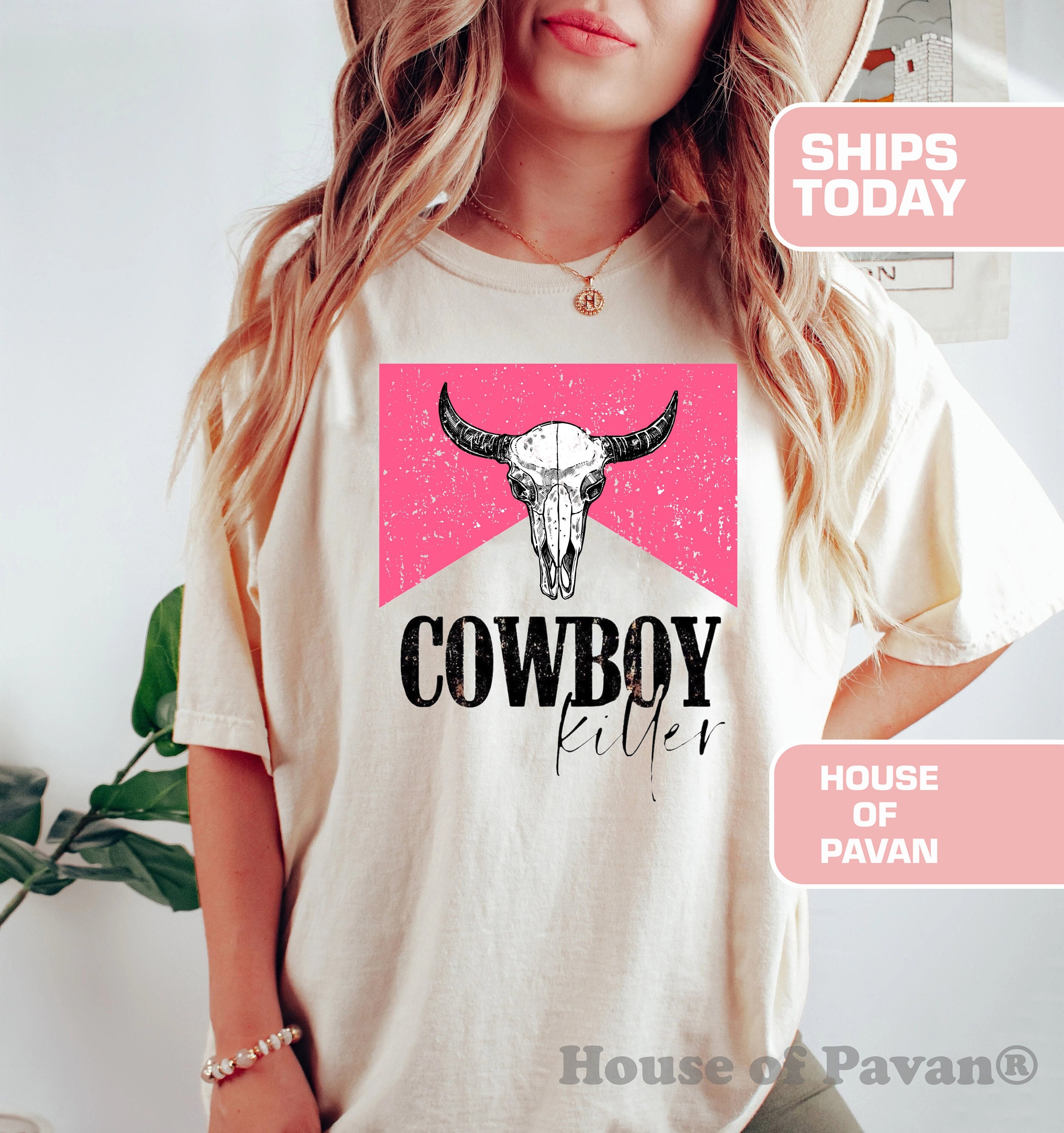 Western Cowboy Killer, Country Music Shirt, Vintage Inspired Tee Shirt, Western Graphic Tee, Retro T-Shirt, Comfort Colors®, Womens Shirt