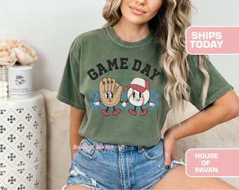 Baseball Game Day Shirt, T-Mom Shirt, Baseball Shirt For Women, Sports Mom Shirt, Mothers Day Gift, Family Baseball Shirt, Comfort Colors®