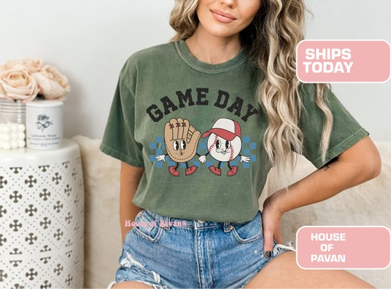 Baseball Game Day Shirt, T-Mom Shirt, Baseball Shirt For Women, Sports Mom Shirt, Mothers Day Gift, Family Baseball Shirt, Comfort Colors®