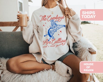 American Cowboy Shirt, 4th of July, Vintage Inspired, Party Shirt, Western Graphic Tees, Retro, Comfort Colors®, Vintage, Cute Outfit, Women