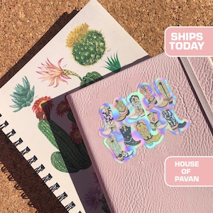 Cowgirl Boots, Western, Cowgirl, Rodeo, Western lifestyle, Country, Western boot, Trendy, Laptop, Stickers, Stickers for Planners, Vinyl 3M