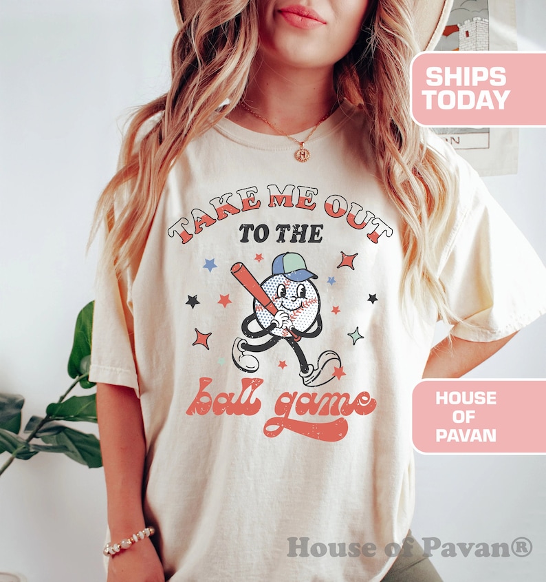 Maglietta per la giornata della partita di baseball, maglietta per la mamma, Comfort Colors®
