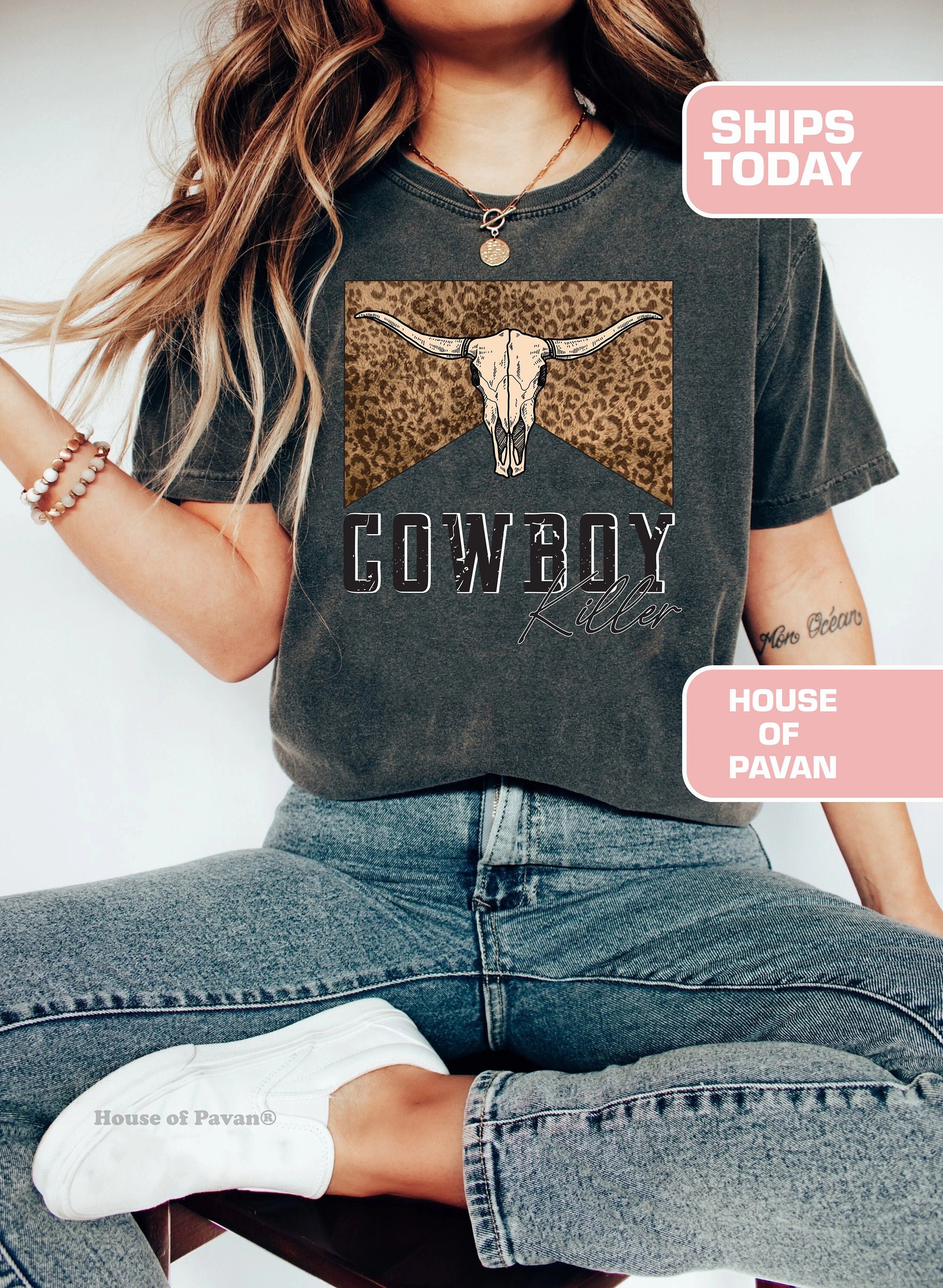 Cowboy Killer Shirt, Vintage Inspired T-shirt, Western Graphic Tee 