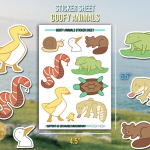 Goofy Animals | Sticker Sheet