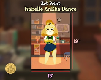 Isabelle Ankha Dance | Art Print