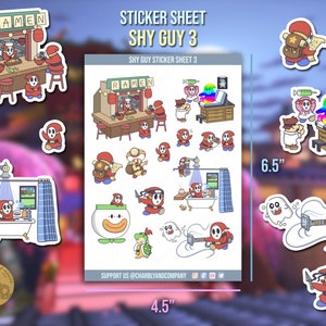 Verlegen kerel | Stickervel 3