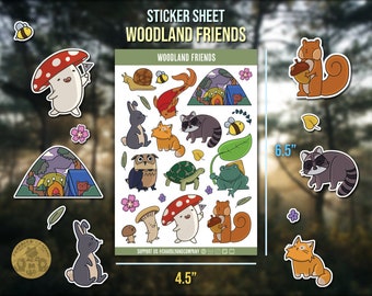 Woodland Friends | Sticker Sheet