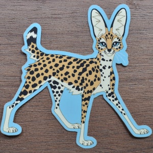 Serval vinyl sticker