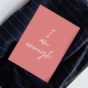I Am Enough | Motivational Affirmations Printable Download Digital File Wall Art for Home/School
