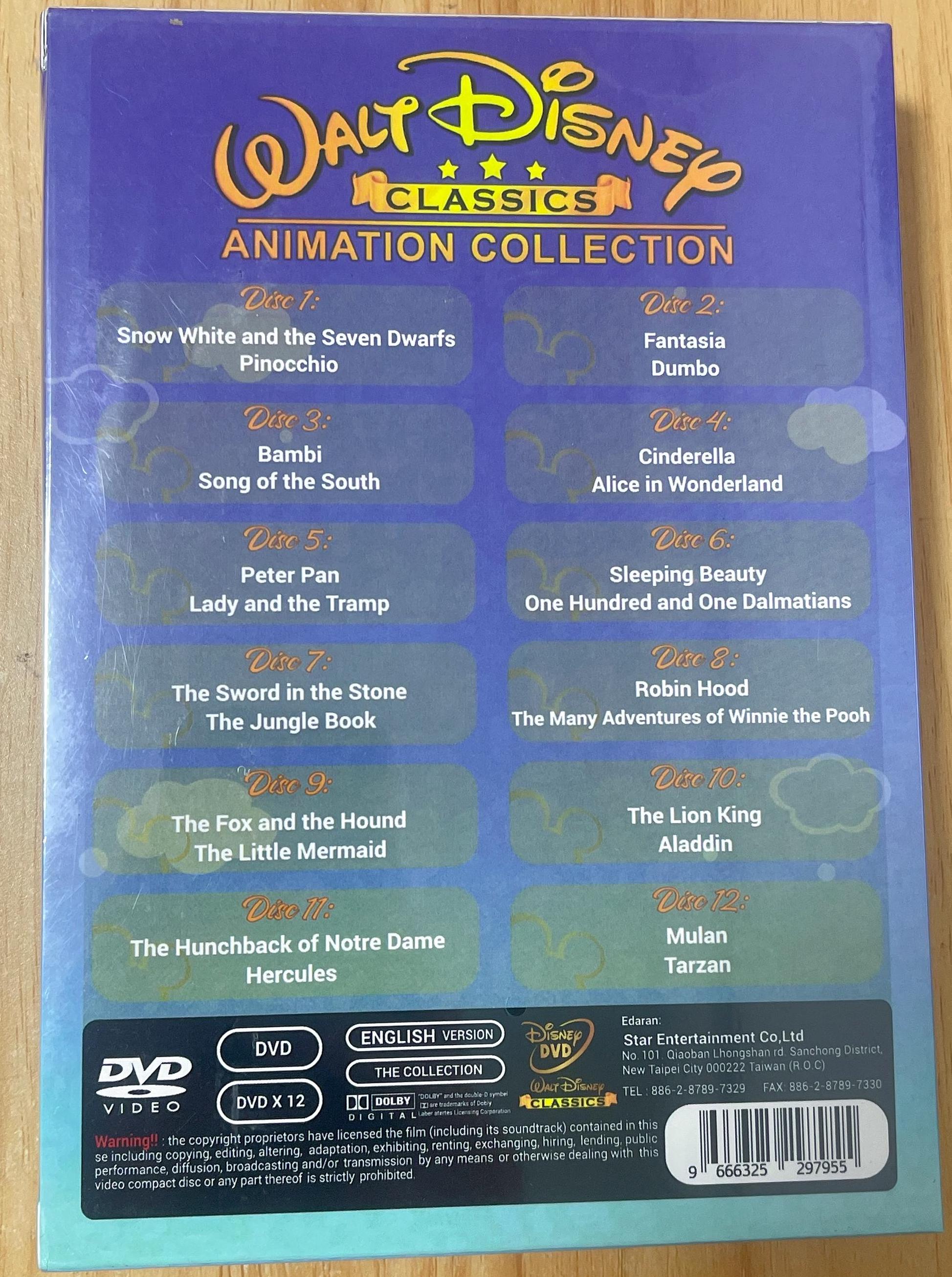 Disney Animation Collection (DVD Box Set 12-disc Deluxe Edition