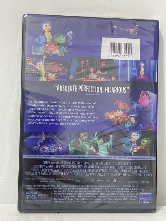 Inside Out 2(2024)DVD - Etsy