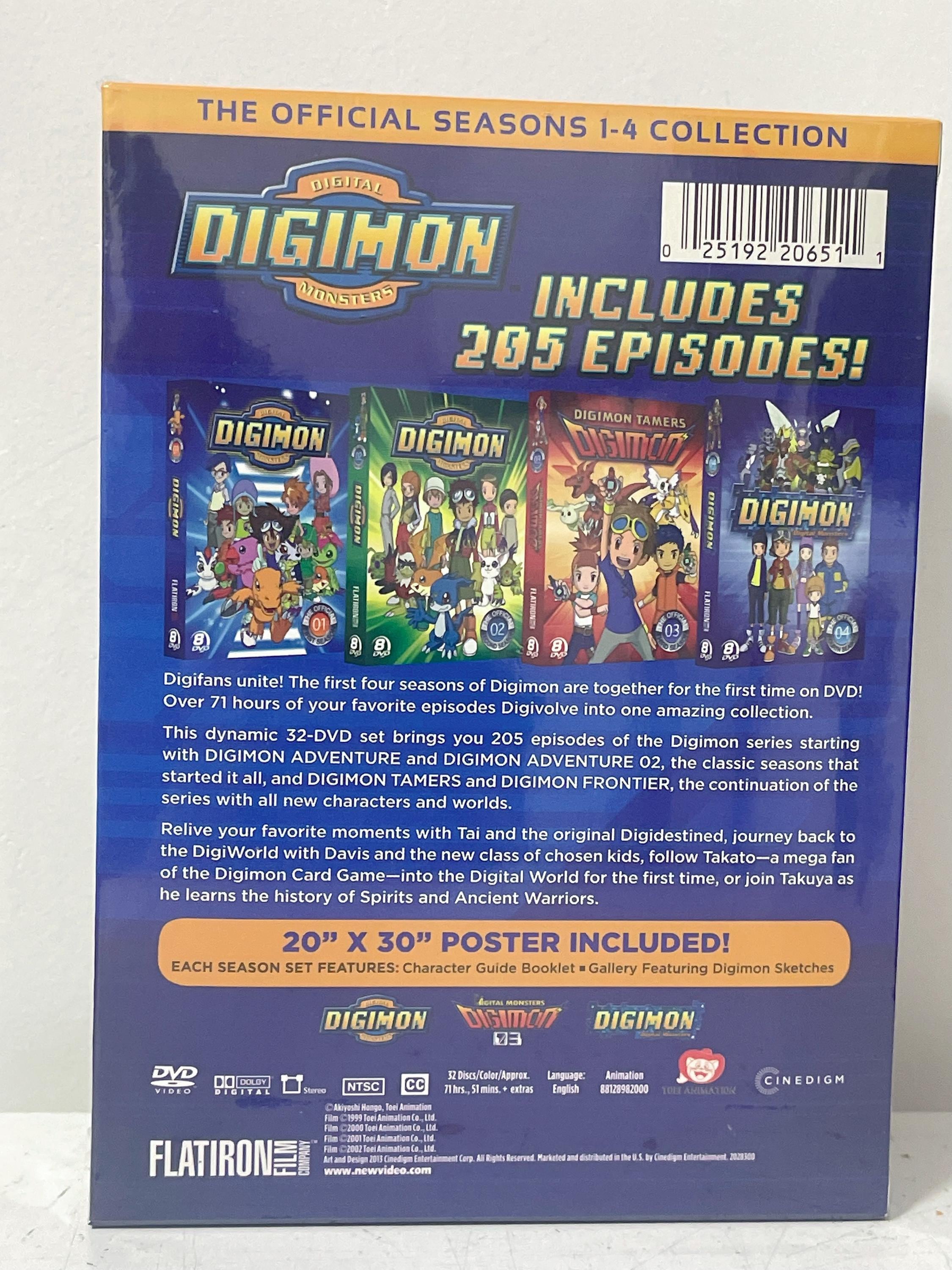Digimon Digital Monster: the Official Seasons 1-4 Complete Series