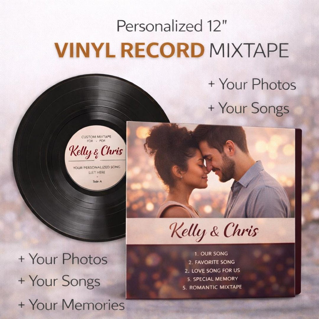 Custom Vinyl Record–7/10/12 Inch Black Clear Vinyl,personalized Vinyl ...