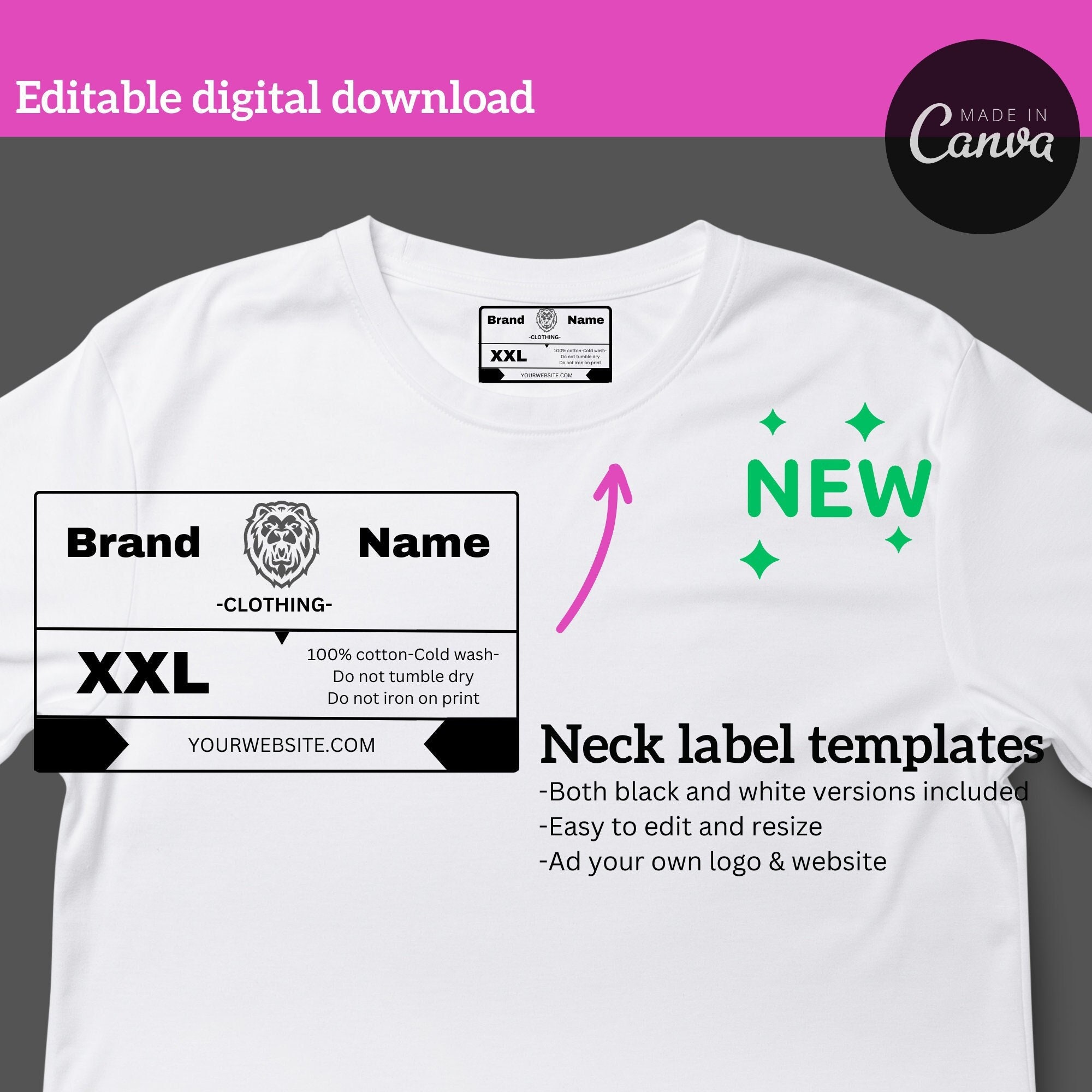 No Brand, Tops, Designer Labels Graphic Tee Shirt Black