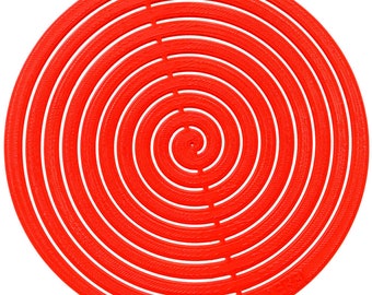 Spiralen-Schablone, ca. 20 cm groß, basteln, zeichnen, nähen