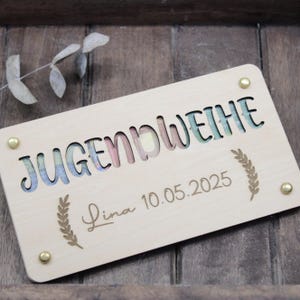 Geldgeschenk zur Jugendweihe personalisiert I Jugendweihegeschenk mit Namen I personalisierte Geschenkideen zur Jugendweihe Geschenk