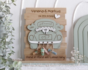 Personalized wedding gift money | Money gift for weddings | Wedding car just married | Personalized wedding couple gift