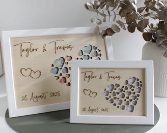 Wedding money gift with hearts | Wedding money gift | Personalized wedding picture frame | Personalized wedding gift