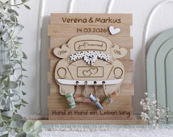 Personalized wedding gift money | Money gift for weddings | Wedding car just married | Personalized wedding couple gift