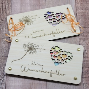 Geldgeschenk kleiner Wunscherfüller Pusteblume I Wunschgutschein zum Geburtstag I Geschenkverpackung für Geld  Gutschein I Geschenkidee Geld