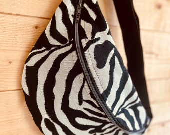 Maxi banana XL zebra jacquard