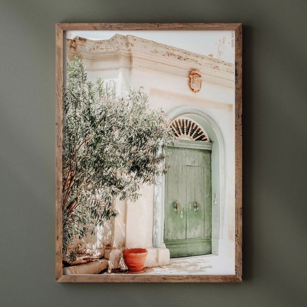 Tuscany Italy, Mediterranean Art Vintage Printable, Italian countryside courtyard