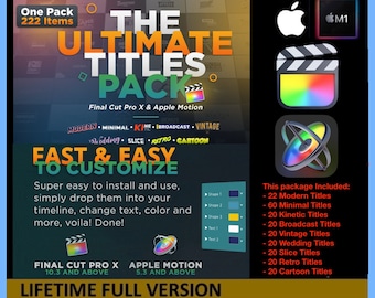 The Ultimate Titles Pack FOR Final Cut Pro X & Apple Motion