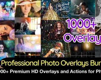Plus de 1 000 superpositions de photos et actions : effets HD premium