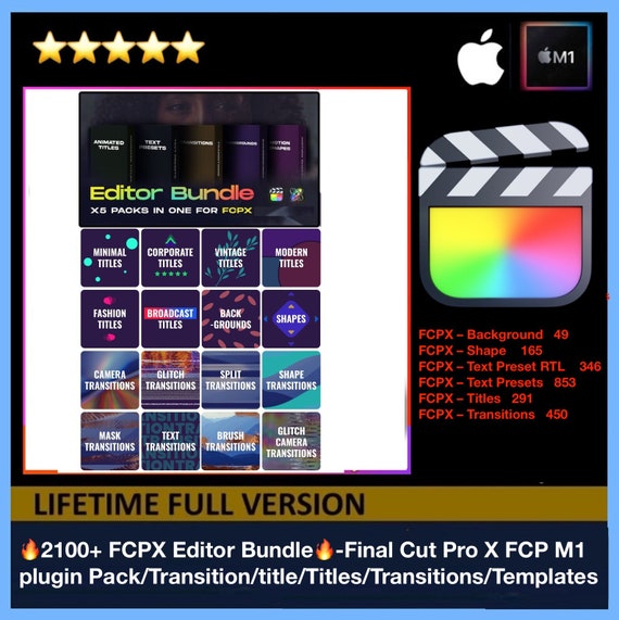 2100 FCPX Editor Bundle final Cut Pro X FCP M1 Plugin - Etsy 2100 FCPX Editor Bundle final Cut Pro X FCP M1 Plugin - Etsy