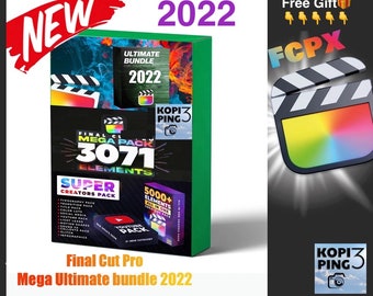 2022 Super Mega Ultimate Pack Collection For Final cut Pro |Effects, Elements, Overlays, Transitions, Luts,Plugins And More|