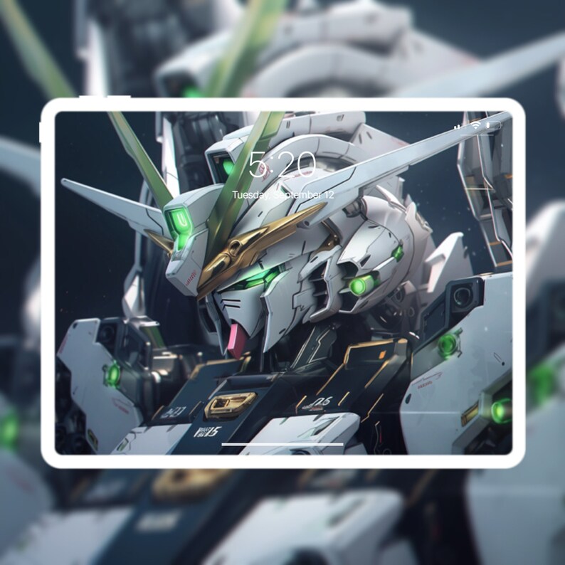 Fondos de pantalla HD Gundam 16:9: impresión de arte digital, generado por IA, fondos de pantalla 18 piezas img, descarga instantánea imagen 3