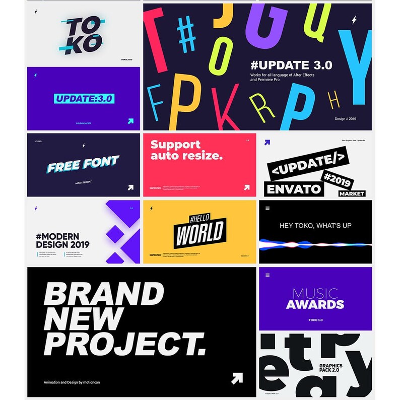 2250+ Toko Graphics Pack Elements For After Effects & Premiere Pro image 3