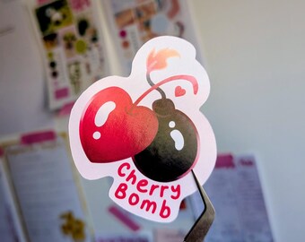 Cheery Bomb Glossy Sticker (2inch)