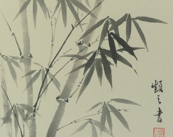 Chinese paintings (Unframed), sumi-e, Chinese art, Indian ink, original painting, bamboo painting