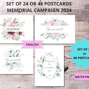 JW Briefschrijfkaarten Set Memorial Campaign 2024, Memorial Uitnodiging, Memorial Campaign Bundle, JW Ansichtkaarten, JWS