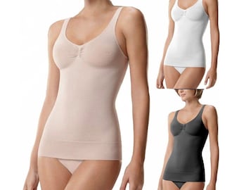 Seamless Long Length Control Vest Tummy Shapewear Plus Size S-3XL