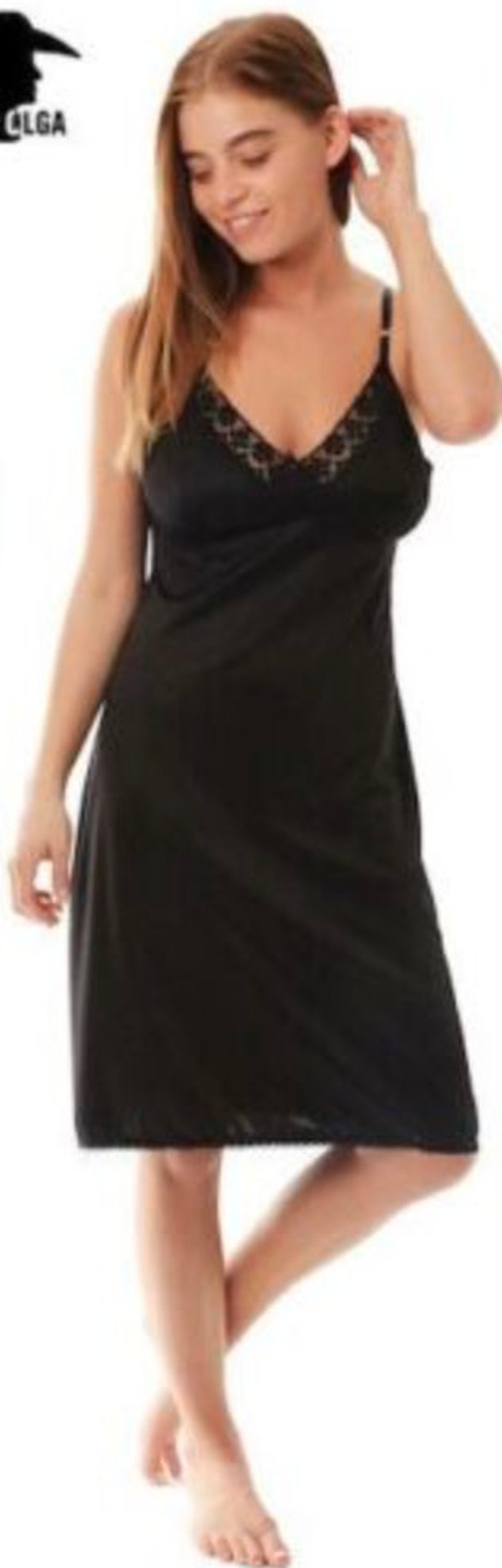 Ladies Anti Static Womens Long Full Slips Petticoat Straps Etsy