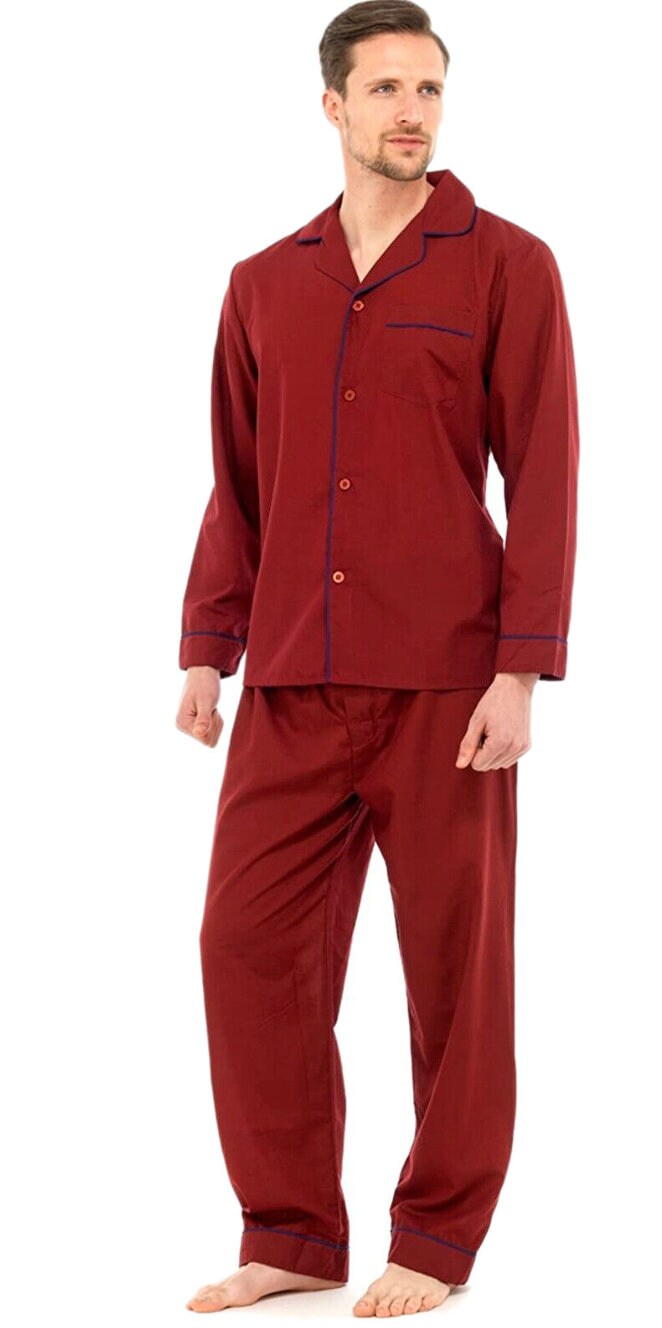 Mens Easy Iron Poly Cotton Pyjamas Pyjama SET PJ'S by Sleepy Joes Etsy