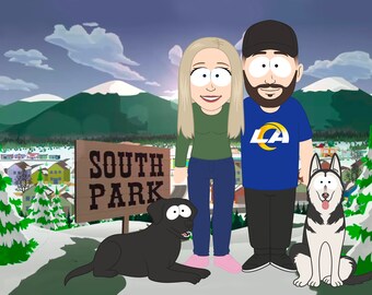 Southpark portrait - Etsy España Southpark portrait - Etsy España