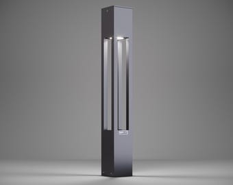 Modern LED Outdoor Bollard Light – 39.5" (100cm) Wired IP65 Pathway & Landscape Lamp
