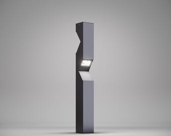 Aluminum Outdoor Bollard Light – 39.5" Two-Way IP65 Waterproof Pathway & Landscape Lamp