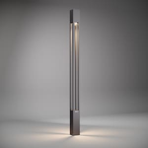 2-Pack Modern Outdoor Pole Light - (2-3m) Stainless Aluminum Garden Lighting Pole