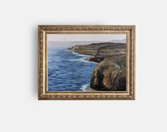 Art print | Landscape wall art print physical print minimalistic oil painting art piece home decor wall art nature wall decor